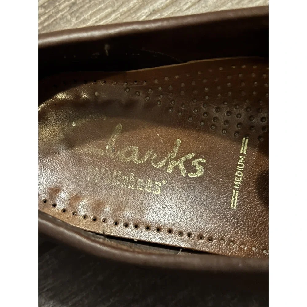 Clarks Wallabees Brown Leather Lace Up Shoes Men's Size 10M Medium 32248 IRELAND